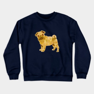 Pug Lowpoly Crewneck Sweatshirt